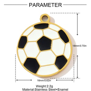 1 Piece Funny Coffee Stainless Steel Women's Pendants h5 Picture2