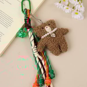 1 Piece Cute Furry Little Bear Women's Bag Charms h5 Picture4