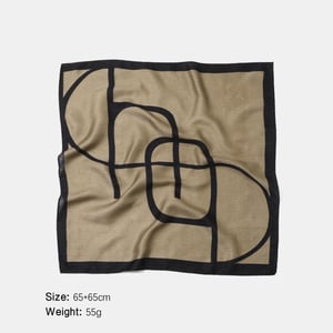 1 Piece Irregular Line Pattern Polyester Bandana h5