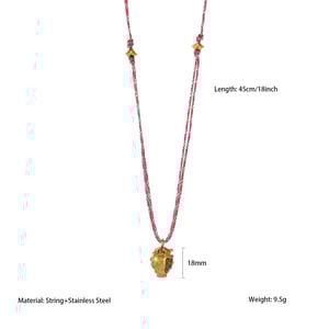 1 collar colgante sofisticado de acero inoxidable con diseño de fresa para mujer h5 