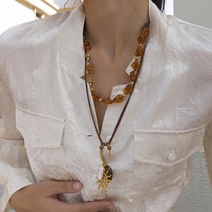 1 Piece Acrylic Beads Stainless Steel Beaded Necklace h5 Picture3