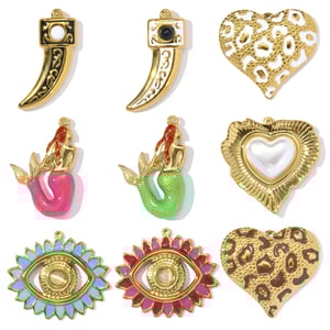 1 Piece Dazzling Devil's Eye Stainless Steel Women's Pendants h5 Picture5