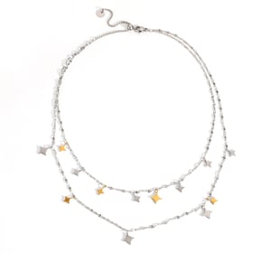 1 Piece  Star  Mixed Gold Color And Silver Colors  Women's Chain Necklaces h5 Picture5