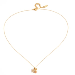Collier avec pendentif en forme de fleur exquise en acier inoxydable pour femme, 1 pièce h5 