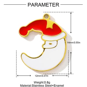 1 Piece Vivid Christmas Stainless Steel Women's Pendants h5 Picture2