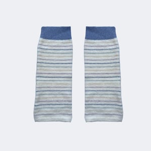 1 Pair Wool Blend Color-Blocked Striped Knitted Leg Warmers h5