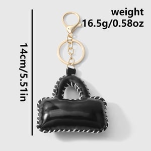 1 Piece Delicate Metallic Color Leather Women's Bag Charms h5 Picture2