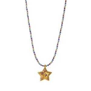 1 collar con colgante de acero inoxidable dorado con forma de fruta colorida para mujer h5 Imagen6