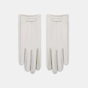 1 Paar einfarbige PU-Damenhandschuhe mit Schleife h5 Bild3