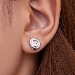 1 Çift Vortex Paslanmaz Çelik Altın Rengi Kadın Küpe h5 Resim7