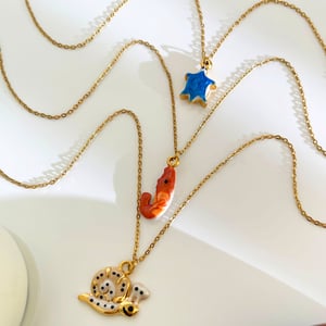 Collana con ciondolo a forma di animale in acciaio inossidabile smaltato da 1 pezzo h5 Immagine4