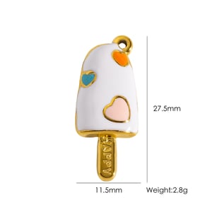 Pendentif femme en acier inoxydable, motif glace, à faire soi-même (1 pièce) h5