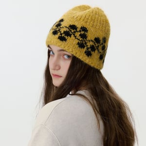 1 stuk charmante gebreide wollen damesmutsen met bloemenmotief h5