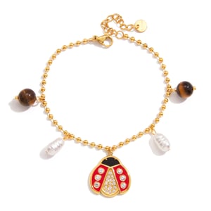 Vivid Beetle Stainless Steel Gold Color Women's Jewelry Sets h5