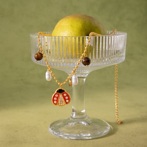 Vivid Beetle Stainless Steel Gold Color Women's Jewelry Sets h5 Picture6