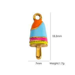 Pendentif femme en acier inoxydable, motif écureuil mangue et glace (1 pièce) h5