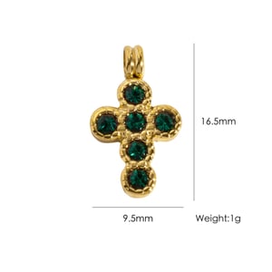 Pendentif croix en acier inoxydable pour femme, collection Simple Series (1 pièce) h5