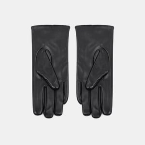 1 Paar einfarbige PU-Damenhandschuhe mit Schleife h5 Bild2