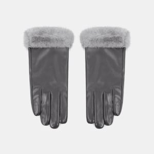 1 Paar einfarbige PU-Plüschhandschuhe h5 Bild4