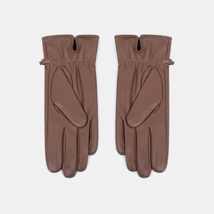 1 paire de gants pour femmes en PU à chaîne de couleur unie h5 Image3