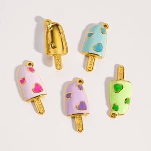 Pendentif femme en acier inoxydable, motif glace, à faire soi-même (1 pièce) h5 Image2