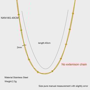 Einfache und stilvolle DIY goldfarbene Edelstahlketten h5