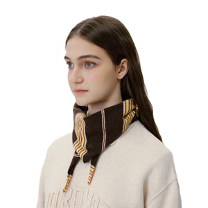 1 stuk retro gestreepte wollen dames driehoekige wintersjaals h5 Afbeelding6