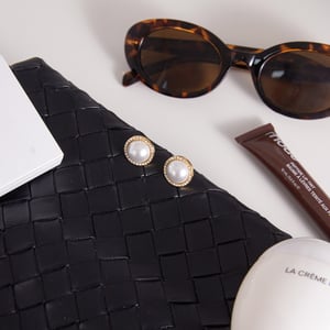 1 Pair Gorgeous Circle Stainless Steel Gold Color Women's Stud Earrings h5 Picture4