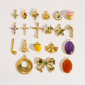 Pendentif unique et créatif en forme de cœur ou de cercle, à faire soi-même, en acier inoxydable, pour femme (1 pièce) h5 Image4