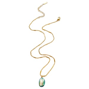 Collana con ciondolo a forma di animale oceanico in acciaio inossidabile smaltato da 1 pezzo h5 