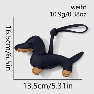 1 Piece Cute Dachshund Cartoon Bag Charm h5 Picture2