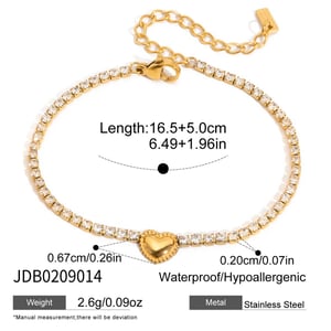 1 Piece Shining Bow Knot Stainless Steel Gold Color Women's Charm Bracelets h5 Picture2