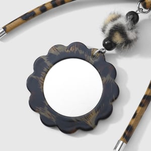 1 Piece Retro Bow Knot Leopard Print Leather Bag Charm h5 Picture5