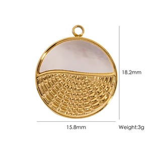Pendentif femme en acier inoxydable en forme de cœur et de soleil (1 pièce) h5