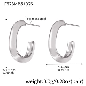 1 Paar minimalistische runde Damen-Creolen aus Edelstahl in Goldfarbe h5 Bild2