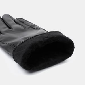 1 Paar einfarbige PU-Damenhandschuhe mit Schleife h5 Bild4