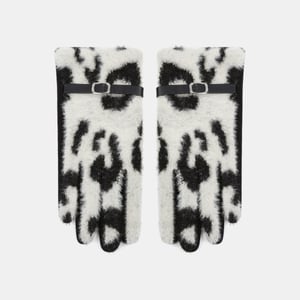1 paar retro luipaardpatroon polyester dameshandschoenen h5 Afbeelding2