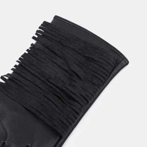 1 Paar Damenhandschuhe aus PU im Punk-Stil mit Quasten h5 Bild4