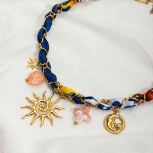 1 Piece Stylish Sun Stainless Steel Gold Color Women's Pendant Necklaces h5 Picture7