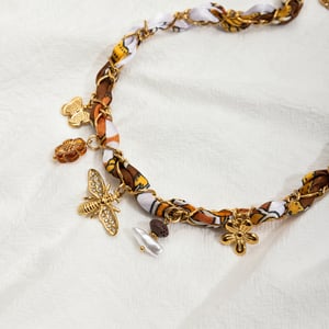 1 Piece Chic Bee Stainless Steel Gold Color Women's Pendant Necklaces h5 Picture6