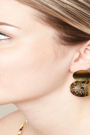 Earrings Big Party Argenté Acier inoxydable h5 Image2