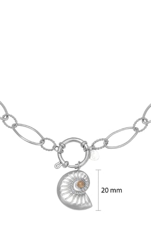 Collier Shell Around Argenté Acier inoxydable h5 Image2