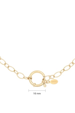 Collier Chain Ann Couleur or Acier inoxydable h5 Image4