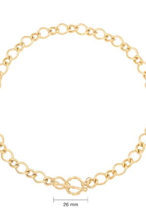 Ketting Airy Rounds Goud kleur Stainless Steel h5 Afbeelding2