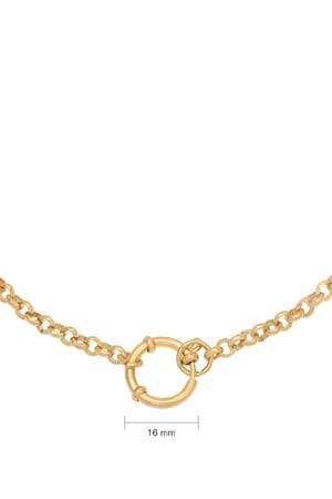 Ketting Chain Rylee Goud kleur Stainless Steel h5 Afbeelding2