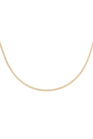 Necklace Tiny Plain Chains Gold Color Stainless Steel h5