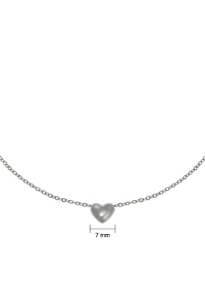 Necklace Always in my Heart Silver Color Stainless Steel h5 Picture3