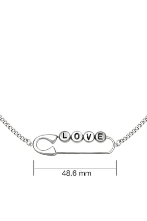 Ketting Safety First Zilver Stainless Steel h5 Afbeelding3