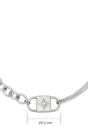 Ketting Chunky Lock Zilver Stainless Steel h5 Afbeelding4