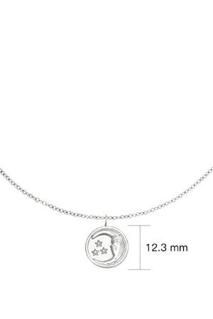 Halskette Glowing Moon Silber Edelstahl h5 Bild4